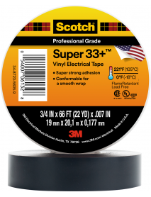 TAPE SCOTCH SUPER 33+ 3/4X66 3M SUPER 33+.