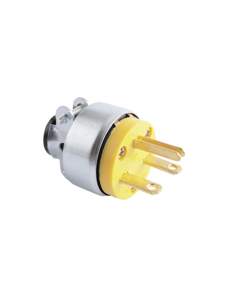 PLUG POLARIZADO DE METAL 15 AMP 250V 2866