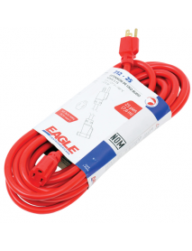 EXTENSION USO PESADO 3X12 50 PIES ROJA 312-50