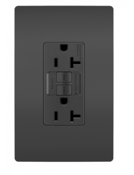 TOMA GROUND FAULT 20 AMP NEGRO 2097BK