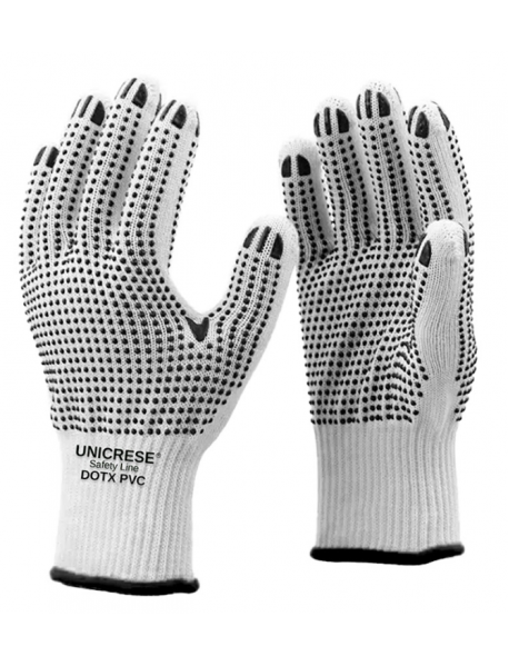 GUANTES PVC DOTX ALGODON BLANCO 2XL 70010
