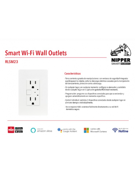 TOMA CORRIENTE SMART WIFI RCA RLSM23