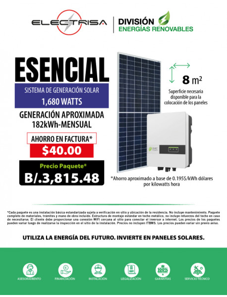 KIT PANELES SOLARES ESENCIAL