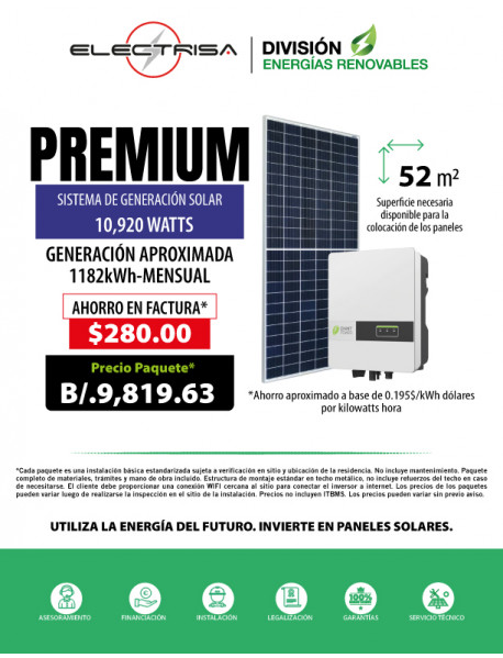 KIT PANELES SOLARES PREMIUM